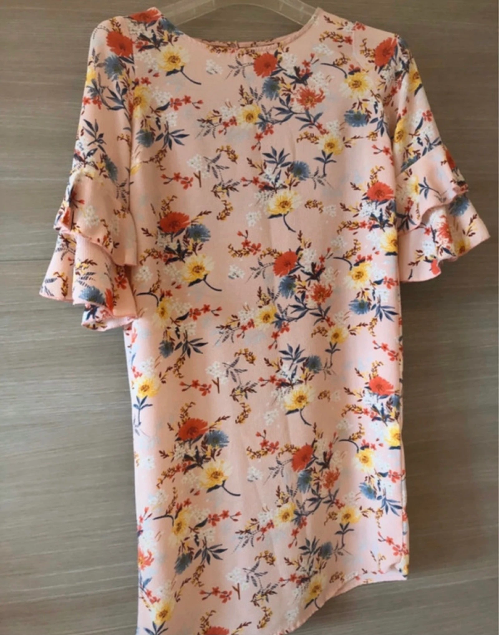 Lala Love vestido floral rosa claro talla S 36 nuevo – photo 3